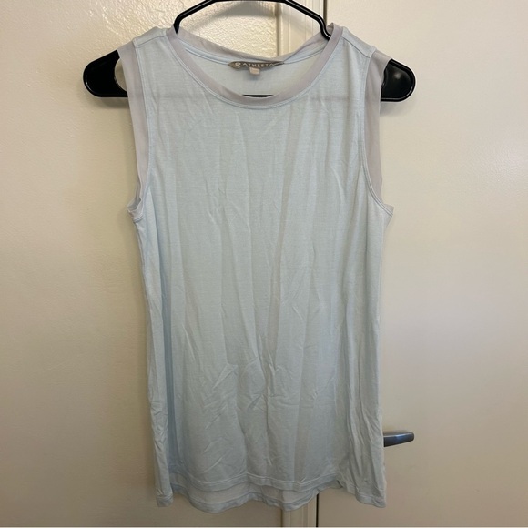 Athleta Cloudlight Hybrid Tank Too Ethereal Blue Size Medium Talk Breathable - Picture 1 of 7